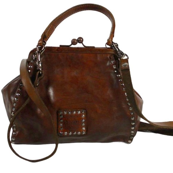 Campomaggi Handbags - * RARE* Campomaggi Kiss Lock Bag with Spikes